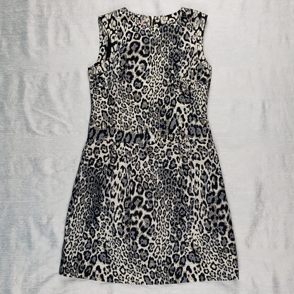 PHOEBE Couture  Leopard print cocktail dress 6